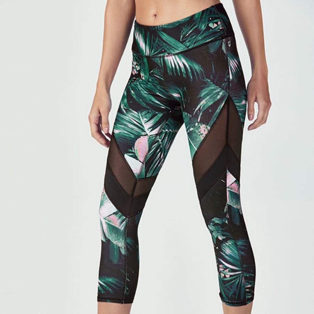 Fabletics Mid-Rise PowerHold® Colorblock Capri Leggings